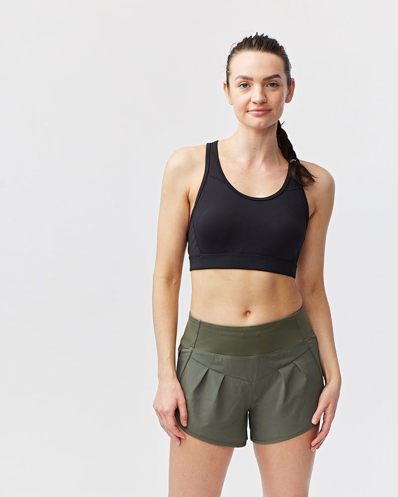 Sheva Women's High Rise Running Shorts - Black