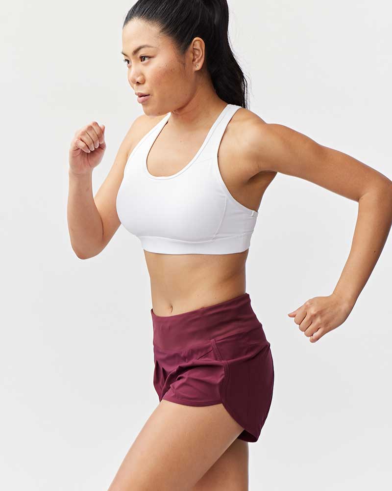 Sheva Women's High Rise Running Shorts - Black