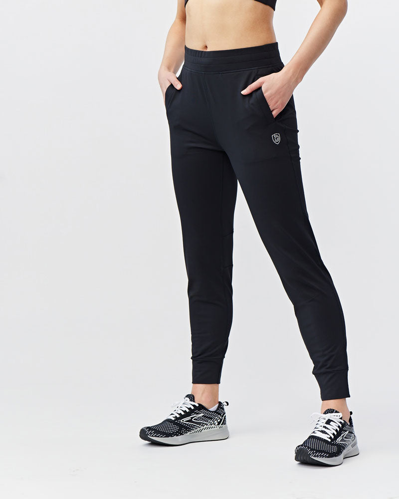 Valia Women's Black Jogger Pants